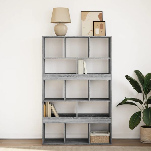 vidaXL Libreria Grigio Sonoma 100x33x156,5 cm in Truciolato