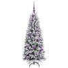 vidaXL Albero di Natale artificiale Bianco 53 x 53 x 120 cm