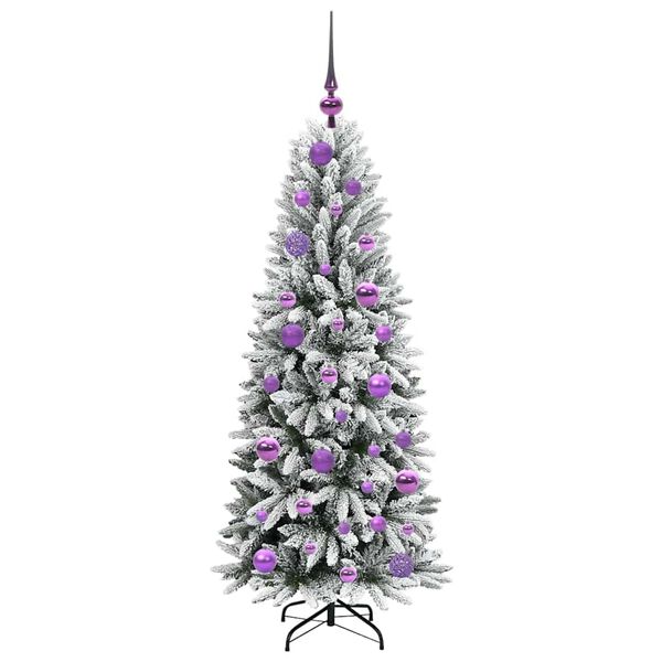 vidaXL Albero di Natale artificiale Bianco 53 x 53 x 120 cm