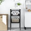 vidaXL Struttura per Lavabo da Bagno Nera 40x38x83 cm in Ferro