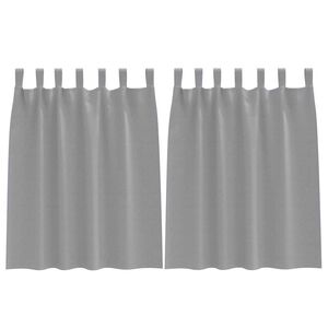 vidaXL Tende Blackout con Anelli 2 pcs Grigio chiaro 140 x 140 cm