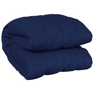 vidaXL Coperta Ponderata Blu 150x200 cm 11 kg Tessuto