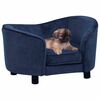 vidaXL Divano per Cani Blu 69x49x40 cm in Peluche