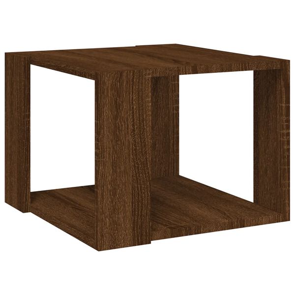 vidaXL Tavolino Salotto Rovere Marrone 40x40x30cm Legno Ingegnerizzato