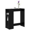 vidaXL Tavolo da bar Rovere Nero 101 x 40 x 103,5 cm Legno multistrato