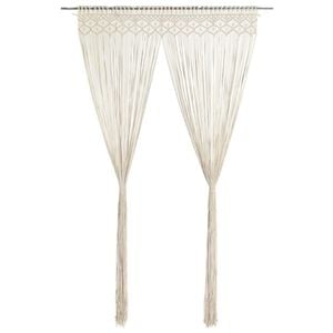 vidaXL Tenda Macram&egrave; 140x240 cm in Cotone