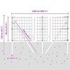 vidaXL Recinzione con Posto Argento 0,8 x 25 m Acciaio e PVC