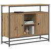 vidaXL Credenza Rovere artigianale 100 x 35 x 80 cm Legno multistrato