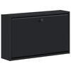 vidaXL Mobiletto per Scarpe da Muro BREDA 71 x 17 x 43 cm Nero
