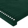 vidaXL Giroletto senza Materasso Verde Scuro 200x200 cm in Velluto