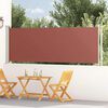 vidaXL Tenda Laterale Retrattile per Patio 117x600 cm Marrone