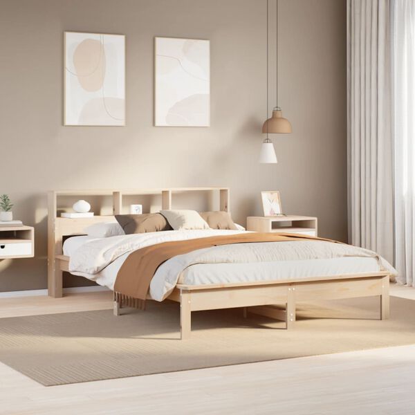 vidaXL Letto senza Materasso 160x200 cm in Legno Massello di Pino