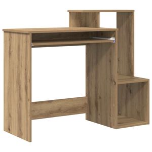 vidaXL Scrivania Rovere artigianale 106 x 41 x 88.5 cm