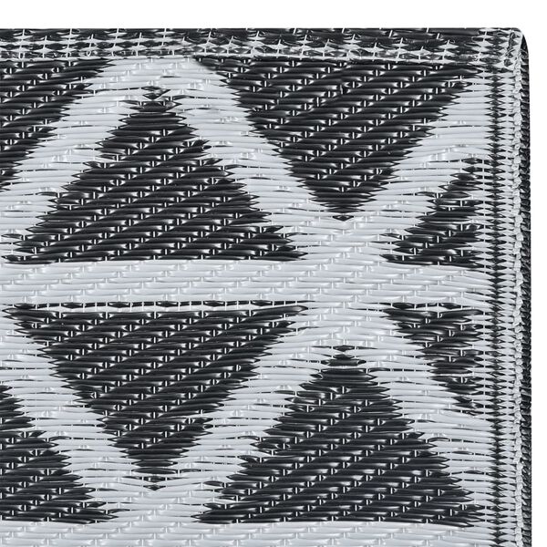 vidaXL Tappeto da Esterni ARAKIL Nero 120x180 cm in PP