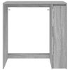 vidaXL Mobiletto per lavatrice con porta Grigio Sonoma 87 x 60 x 89 cm