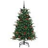 vidaXL Albero di Natale artificiale con 150 LED Verde 150 cm