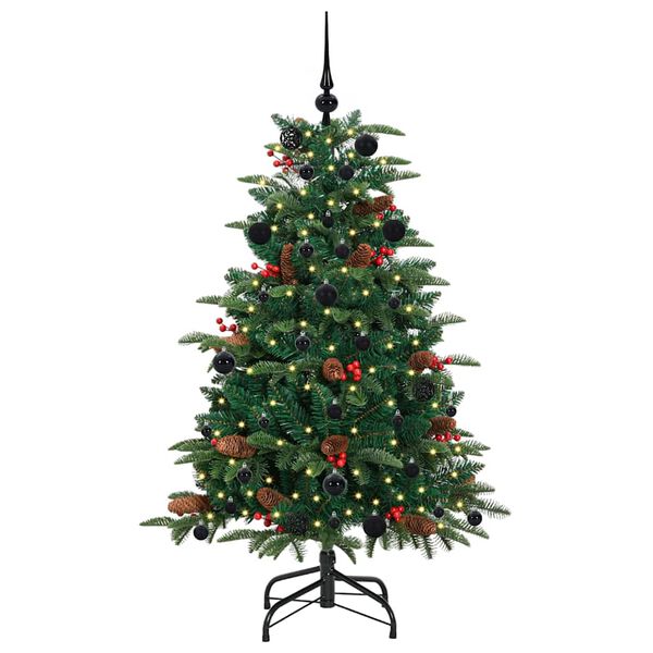vidaXL Albero di Natale artificiale con 150 LED Verde 150 cm