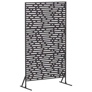 vidaXL Schermo per Privacy 100 x 50 x 180 cm Acciaio Nero