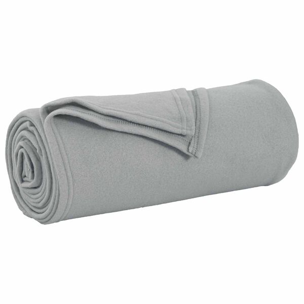 vidaXL Coperte da Pile 6 pcs Grigio 240 x 220 cm Panno