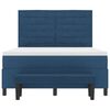 vidaXL Letto a molle con materasso Blu 140 x 200 cm Tessuto