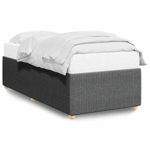 vidaXL Giroletto senza Materasso Grigio Scuro 80x200 cm Tessuto