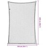 vidaXL Rete per Rimorchio con Corda Elastica Nero 2,2x1,5 m in PP