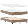 vidaXL Letto a molle Cappuccino 120 x 200 cm Pelle sintetica