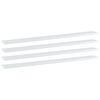 vidaXL Ripiani per Libreria 4pz Bianco Lucido 100x10x1,5cm Multistrato