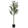 vidaXL Albero Ulivo Artificiale 450 Foglie 120 cm Verde