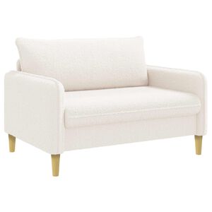vidaXL Poltrona XXL Crema Boucl&eacute;