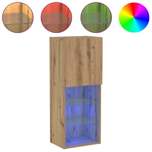 vidaXL Set mobile TV Rovere artigianale 40,5 x 30 x 102 cm