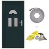 vidaXL Porta Frontale 98 x 198 cm PVC Antracite