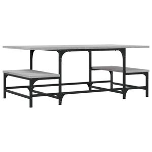 vidaXL Tavolino Salotto Grigio Sonoma 100x50,5x40 cm Legno Multistrato