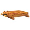 vidaXL Banco da Lavoro con Morsa 52x44x9,5 cm Legno Massello di Acacia