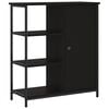 vidaXL Credenza Nera 70x30x80 cm in Legno Multistrato