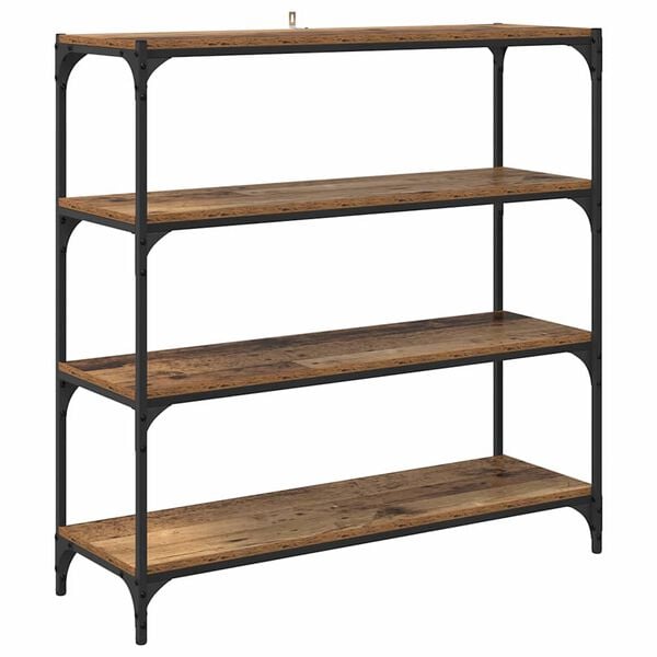 vidaXL Armadio per Libri Legno vecchio 100 x 33 x 100 cm