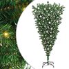 vidaXL Albero di Natale artificiale preilluminao capovolto con set di palline