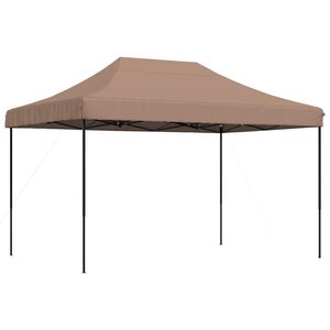 vidaXL Tenda Party 279 x 410 x 315 cm Marrone Tessuto Oxford