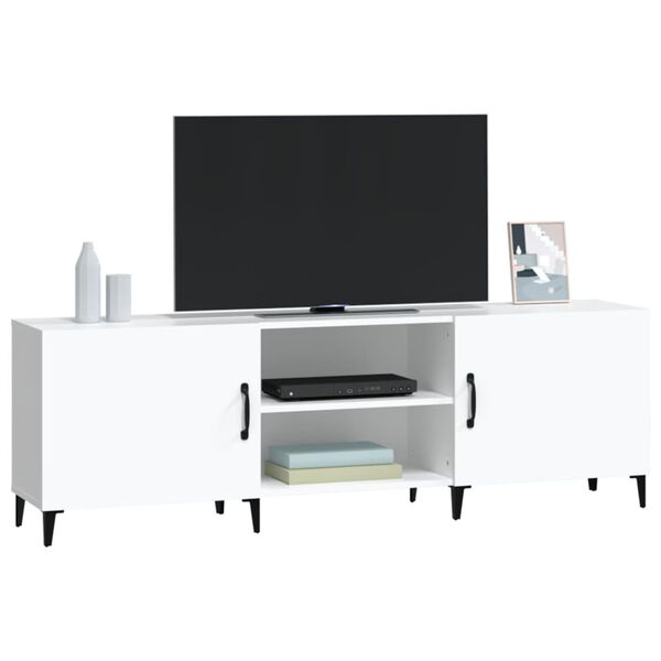 vidaXL Mobile Porta TV Bianco 150x30x50 cm in Legno Multistrato