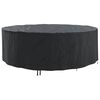 vidaXL Copertura per mobili 279 x 279 x 71 cm Tessuto Oxford 420D Nero