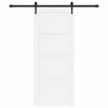 vidaXL Porta scorrevole ORKDAL Bianco 83 x 202 cm Pino massello