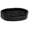 vidaXL Lettino per Cani Nero 90x79x20 cm in Peluche e Similpelle