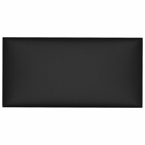 vidaXL Testiera da Parete 12 pcs 30 x 15 cm Nero Tessuto