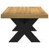 vidaXL Tavolino NOAIN Gambe a Forma di X 120x60x40cm in Legno Massello