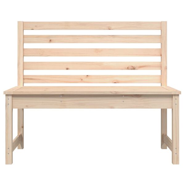vidaXL Panca da Giardino 109 cm in Legno Massello di Pino