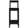 vidaXL Sedie da Bar 2 pz Nere 40x41,5x112 cm Legno Massello di Pino