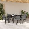 vidaXL Set da Pranzo per Giardino 6 pcs Grigio
