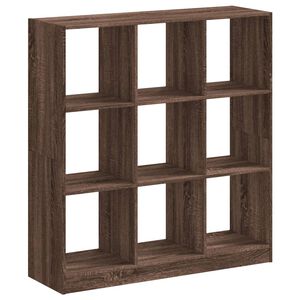 vidaXL Libreria Rovere Marrone 102x32x108 cm in Legno Multistrato