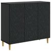 vidaXL Credenza Nero 89 x 34,5 x 80 cm Legno ingegnerizzato