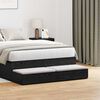 vidaXL Cassetti per letto Rovere Nero 120 x 36,5 x 16,5 cm